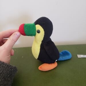 2004 Zangeen Inc Colorful Plush Toucan Bird Toy Stuffed Animal